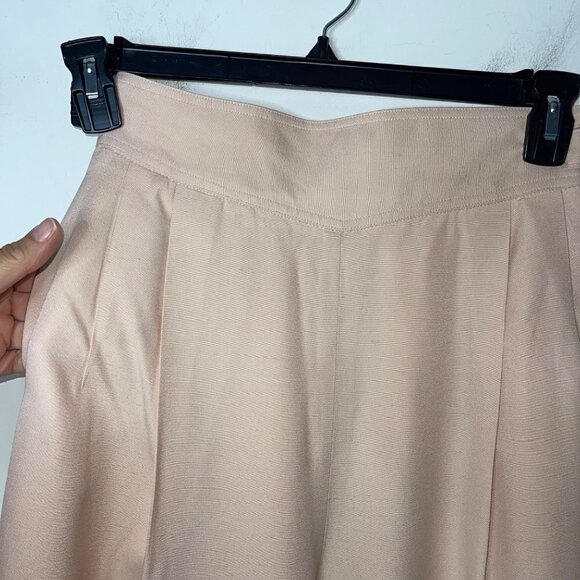 Harve Bernard Vintage Womens Trouser Pants Size 6 Peach High Rise Pleated Front - Picture 7 of 14
